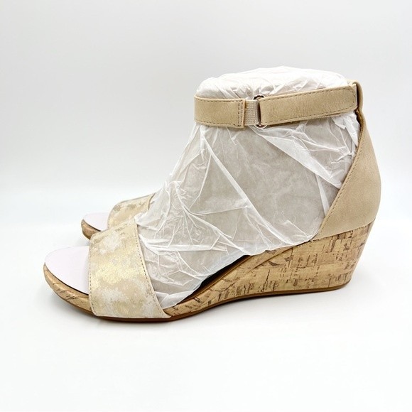Naturalizer Womens Size 10 Areda Cork Platform Wedges Sandals Heels Shoes NEW - Picture 7 of 16